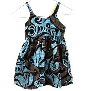 Hawaiian Aloha Print Dress Girls Size 5-6